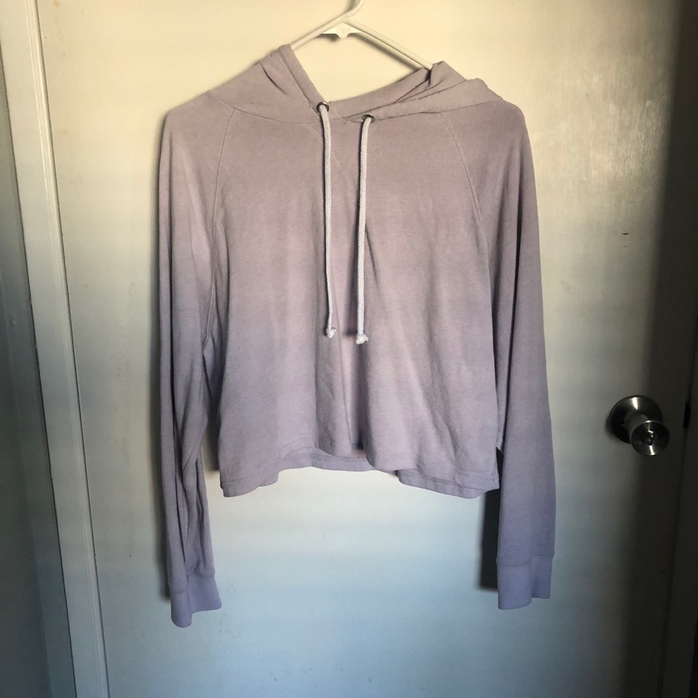 Light purple cropped sweatshirt